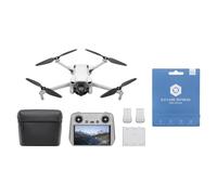 DJI Mini 3 Bundle Fly More (DJI RC) + Care Refresh 1-Year Plan - Drone Caméra Léger Et Pliable Avec Vidéo 4K HDR, Temps De Vol De 38 Minutes, C0
