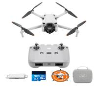 DJI Mini 3 Bundle - Mini Drone Caméra Léger avec Nacelle Mécanique à 3 Axes, Vidéo 4K HDR, Temps de Vol de 38 Min, Transmission Vidéo jusqu’à 10 km, Prise de Vue Verticale Réelle