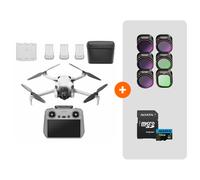 DJI - Mini 4 Pro Fly More Combo avec RC 2 + Lot de 6 filtres + Carte 128GB