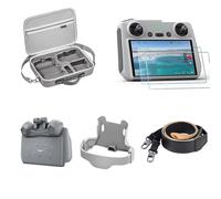 DJI Mini 4 Pro Kit Accessoires - Sac de Rangement, Supports Hélices, Pare-Soleil, Héliport, Lanière coulissante pour cou et Verre Trempé
