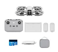 DJI Neo Bundle Fly More, Mini Drone avec Caméra 4K UHD, Drone Suiveur qui Vole Seul de 135 g, Décollage du Creux de la Main, Suivi de Sujet par IA, QuickShots, avec RC-N3 et 3 Batteries