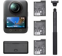 DJI Osmo 360 Combo Aventure, caméra 360° avec imagerie 360° 1 pouce, autonomie prolongée avec 3 batteries, vidéo 360° 8K natif, vidéo boostée 170°, caméra d'action pour le sport et le vlog