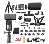 DJI Osmo Action 4 Adventure Combo Bundle, caméra d'action 4K/120fps avec capteur 1/1,3", champ de vision ultra grand angle de 155°, jusqu'à 7,5 heures avec 3 batteries supplémentaires pour vlogs (58