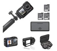 DJI Osmo Action 4 Adventure Combo Sac de rangement + Film blindé + Étui de protection - Caméra 4K/120fps 1/1,3" - Angle de vue 155° - Durée d'autonomie 7,5h - 3