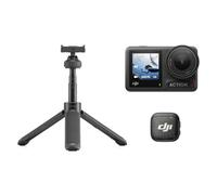 DJI Osmo Action 4 + Émetteur Mic 3, caméra d’Action 4K/120 IPS étanche, Micro sans Fil pour iPhone/caméra/Android, Compact, léger, Micro lavallière