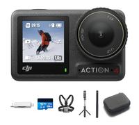 DJI Osmo Action 4 Standard Bundle - Caméra d’Action étanche 4K/120 IPS avec capteur 1/1,3 Pouce, des Images saisissantes en Basse lumière, des Couleurs D-Log M 10 Bits, Batterie 1 770 mAh prolongée