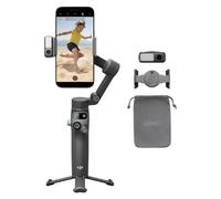 Stabilisateur Nacelle DJI Osmo Mobile 7P pour iPhone, Android, Suivi natif, Éclairage, Nacelle pour téléphone à 3 axes, Lancement rapide, Édition en un seul clic, Barre d’extension et trépied intégrés