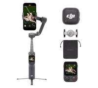 DJI Osmo Mobile 8P + Émetteur Mic Mini (Noir Absolu) | Module de Suivi, radiocommande, Suivi natif, Barre d’Extension et trépied intégrés, Batterie 10 h, stabilisation sur 3 Axes