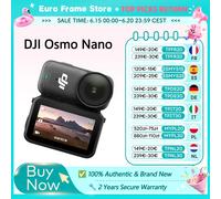 DJI Osmo Nano Bundle Standard Petite Caméra Vlog 4K/60fps & 143 ° Grand champ de vision, capteur 1/1.3'' entièrement neuf, double microphone DJI 64 Go