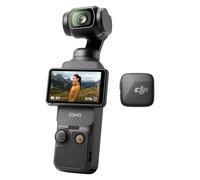 DJI Osmo Pocket 3 + émetteur Mic Mini (Noir Absolu), caméra de vlogging, Microphone sans Fil, Audio de Haute qualité, OsmoAudio, Annulation Active du Bruit, Limite Automatique