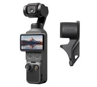DJI Osmo Pocket 4, caméra vlog avec stabilisateur à cardan de poche, capteur CMOS de 1" et 4K/240fps, stabilisation sur 3 axes, 2x zoom sans perte, plage dynamique de 14 niveaux pour le vlogging, les