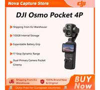 DJI Osmo Pocket 4P, caméra double pour cinéma de poche, stabilisation mécanique sur 3 axes, téléobjectif 60 mm ActiveTrack 8.0, HDR 17 stops, stockage intégré de 103 Go, Osmo Pocket 4P