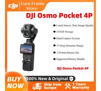 DJI Osmo Pocket 4P, stabilisateur à double caméra, capteur CMOS 1 pouce, plage dynamique 17 stops, ralenti 4K/240fps, stockage 103 Go, caméra de vlogging Osmo Pocket 4P