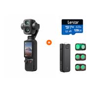 DJI - Osmo Pocket 4P Standard Combo + Carte 128Go + 3 filtres + Poignée Batterie