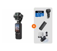 DJI - Osmo Pocket 4P Standard Combo + Poignée + Carte 128Go + Clip + Coque de protection