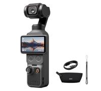 DJI Pack Essentiel Osmo Pocket 4 Bundle, caméra pour vidéovlogs de poche avec stabilisateur, CMOS 1" et 4K/240 ips, stabilisation sur 3 axes (Combinaison Essentielle)