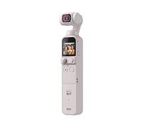 DJI Pocket 2 Bundle exclusif (Sunset White) - Caméra pour vlogging de poche, nacelle motorisée à 3 axes, vidéos 4K, photos 64MP, ActiveTrack 3.0, vidéo YouTube TikTok, pour Android et iPhone Blanc