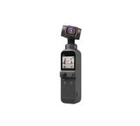 DJI Pocket 2 - Caméra 4K à Stabilisation 3 Axes, Vlog, Vidéo Ultra HD, Photo Haute Résolution 64 MP, 1/1.7” CMOS, HDR, Réduction du Bruit, Timelapse, Slow Motion, 8x Zoom, Livestreaming , Noir