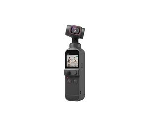 DJI Pocket 2 - Caméra 4K à Stabilisation 3 Axes, Vlog, Vidéo Ultra HD, Photo Haute Résolution 64 MP, 1/1.7” CMOS, HDR, Réduction du Bruit, Timelapse, Slow Motion, 8x Zoom, Livestreaming , Noir