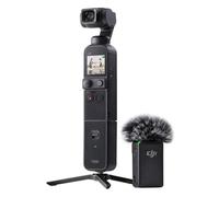 DJI Pocket 2 Creator Combo - Caméra 4K à Stabilisation 3 Axes, Vlog, Vidéo Ultra HD, Photo Haute Résolution 64 MP, 1/1.7” CMOS, HDR, Réduction du Bruit, Timelapse, Slow Motion, 8x Zoom, Black