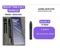 DJI Pocket 3 GoPro Selfie Stick Action Camera,Poignée rotative universelle pour trépied,temps de balle,Insta 360x4,x3 - Type Bullet Time Bundle A