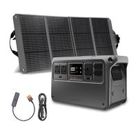 DJI Power 1000 Bundle, Station Électrique Portable, Batterie LFP (LiFePO4) de 1 024 Wh, Charge Rapide de 70 Min, Sortie Stable de 2 200 W, Générateur d’Électricité Domestique, Camping & VR