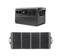 DJI Power 1000 V2 Station d'alimentation portable 1024 Wh, 2600 W avec 1 panneau solaire de 120 W(Zignes), générateur électrique pour camping, maison, camping-car. MPPT requis.