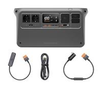 DJI Power 1000 V2 Station d'alimentation portable 1024 Wh, 2600 W, avec câble de charge de voiture (12 V/24 V) et adaptateur SDC vers voiture (12 V), générateur électrique pour camping, maison