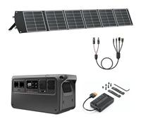DJI Power 1000 V2 Station d'alimentation portable 1024 Wh, avec 1 panneau solaire pliable de 200 W, 1 MC4 vers DC5525 Male / DC7909 Male/Anderson 30 A/XT60 Female, 1 MPPT.