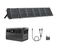 DJI Power 1000V2 Station d'alimentation portable 1024 Wh, 2600 W avec 1 panneau solaire pliable de 100 W, générateur électrique pour camping, maison, camping-car. MPPT requis.