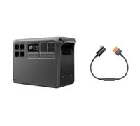 DJI Power 2000, station électrique portable, 3000 W avec 1 prise de charge de voiture SDC (12 V), générateur électrique pour camping, maison, camping-car.