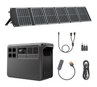 DJI Power 2000, station électrique portable 3000W, avec 1 panneau solaire pliable de 100 W, 1 adaptateur femelle DC5521 vers Anderson 30 A/XT60 femelle, 1 adaptateur CC 3 en 1, 1 SDC 12/24 V.