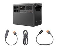 DJI Power 2000, station électrique portable 3000W, avec câble de charge de voiture (12 V/24 V) et adaptateur SDC vers voiture (12 V), générateur électrique pour camping.