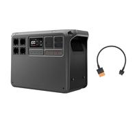 DJI Power 2000 Station électrique portable, batterie LFP de 2 048 Wh, sortie stable de 3 000 W, prêt pour drone en 30 min, applications en camping, réalisation de films ou sessions de vol
