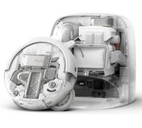 DJI ROMO P robot aspirateur-laveur, design transparent, 25 000 Pa de puissance d’aspiration, capteurs de qualité drone, bras robotisés doubles, fonctionnement sans entretien jusqu’à 200 jours, solutio