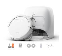 DJI ROMO S Robot aspirateur Laveur & Accessoires | Aspiration de 25 000 Pa, détection de niveau drone, brosse anti-enchevêtrement, lavage auto des tampons de serpillière