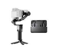 DJI RS 3 Mini + Mic (2 TX + 1 RX + boîtier Recharge), Stab. 3 Axes, Poids recommandé pour Charge utile de 2 kg, Prise de Vue Verticale Native, Micro lavallière sans Fil avec portée de 250 m
