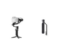 DJI RS 3 Mini, stabilisateur léger à nacelle 3 Axes pour Canon/Sony/Panasonic/Nikon/Fujifilm, Charge utile recommandée de 2 kg - Argent & Poignée Mallette DJI RS