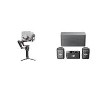 DJI RS 3 Pro Combo, stabilisateur de nacelle à 3 Axes pour Reflex et caméras Canon/Sony/Panasonic & Mic 2 (2 TX + 1 RX + Boîtier de Recharge), Micro sans Fil Tout-en-Un, Réduction Intel. du Bruit