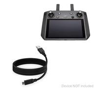 DJI Smart Controller Cable BoxWave [DirectSync - USB 3.0 A vers USB 3.1 Type C] Câble de charge et de synchronisation USB C pour DJI Smart Controller - 1,8 m - Noir