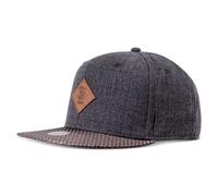 Djinns 6 Panel Casquette Snapback Tissu Prince de Galles Gris Baseball à Visière
