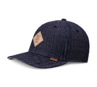 Djinns 6 Panel Truefit Denim Insipide Casquette de Baseball Logo Écusson en Cuir