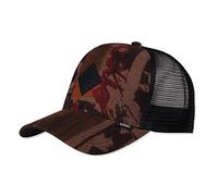 Djinns Arty Abstract Black Orange Khaki HFT Trucker Cap - One-Size