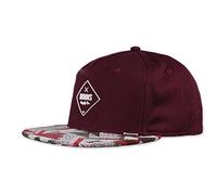 Djinns Casquette 5P Rubber Aztek snapback (taille unique - bordeaux)