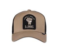 Djinns Rebellion Beige Black HFT Trucker Cap - One-Size