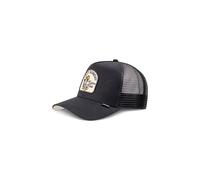DJINNS Casquette 'HFT Skaterboy' écru / bleu clair / orange / noir, Taille 55-60