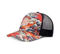 Djinns Casquette trucker Koi Watching – en maille multicolore – taille unique