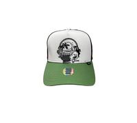 Djinns Lazy Mermaid White/Wine/Olive HFT Trucker Cap - One-Size