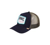 DJINNS Casquette 'Nothing Club 2 HeatDye' bleu foncé / olive / lie de vin / blanc, Taille 55-60