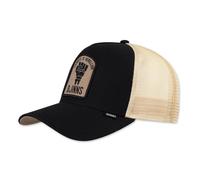 Djinns Casquette Trucker Mesh Noir Beige Rebelle Logo Faute